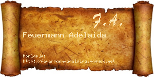 Feuermann Adelaida névjegykártya